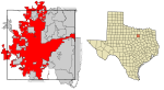 Tarrant County Texas Incorporated Areas Fort Worth highlighted